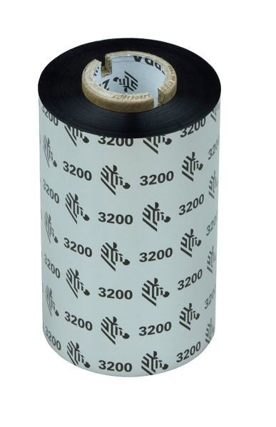 Picture of Zebra 3200 Wax/Resin Ribbons - 64mm x 74M